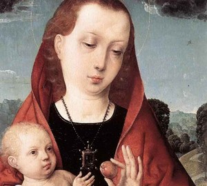 “Madonna und Kind vor der Landschaft”, Juan Flandes – Beschreibung des Gemäldes