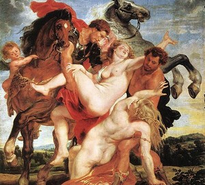 Bild Entführung der Töchter des Leukipp, Rubens