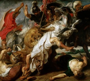 Die Löwenjagd, Peter Paul Rubens, 1621